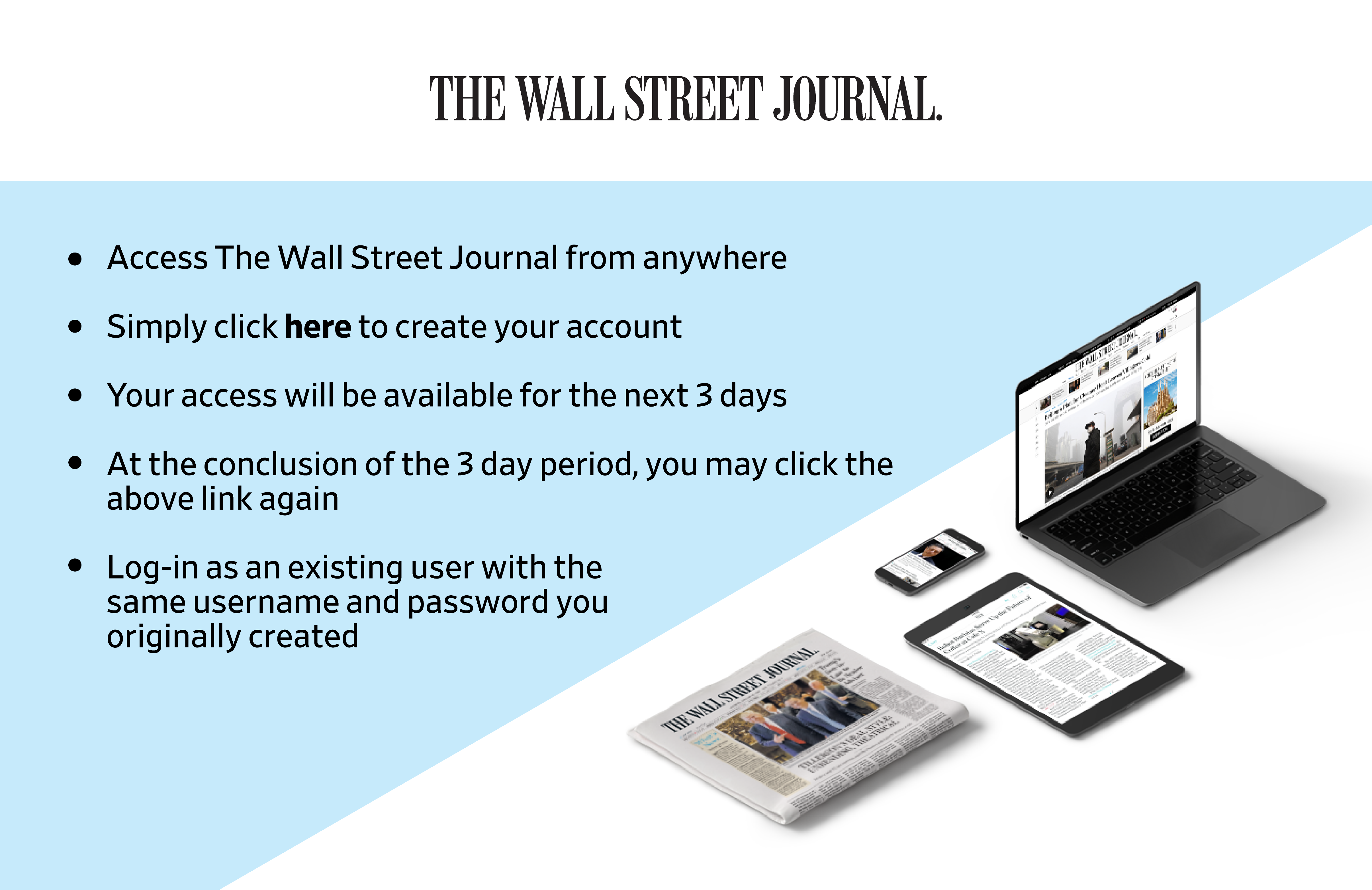 Wall Street Journal online access